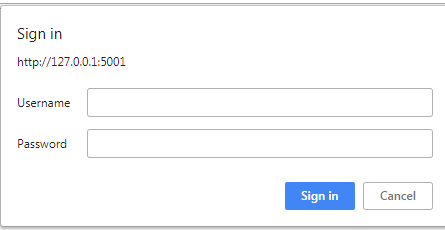Sign in Pop Up Google Chrome