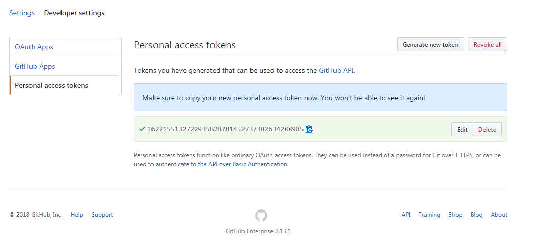 github token