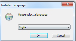 Davmail Setup : Select English Language