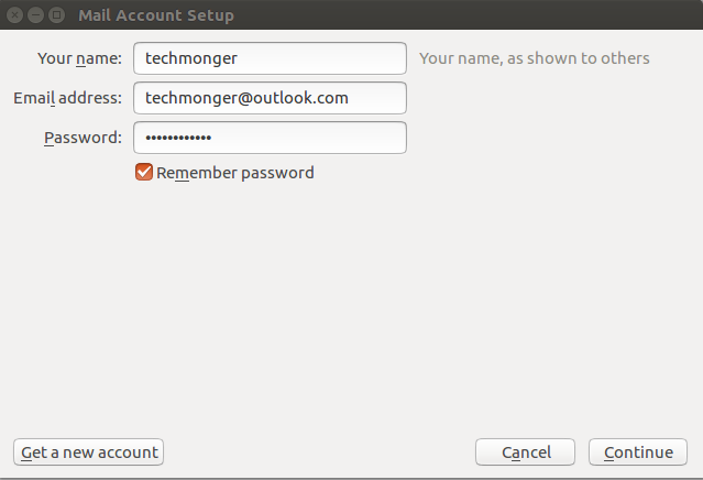 Thunderbird  Configure Existing Mail Account